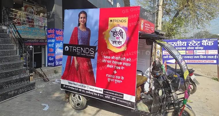 E-Rickshaw Moving Branding